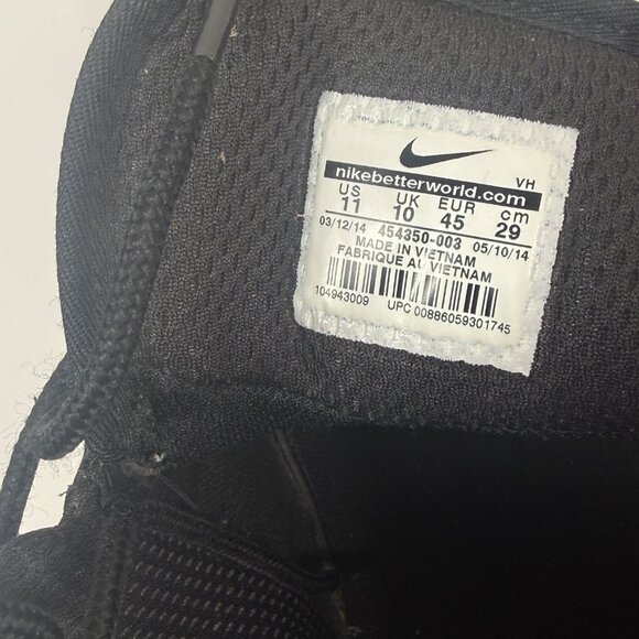 Nike ACG Manoa Triple Black Hiking Boots Leather Outdoor All Terrain Size 11 - Picture 14 of 14